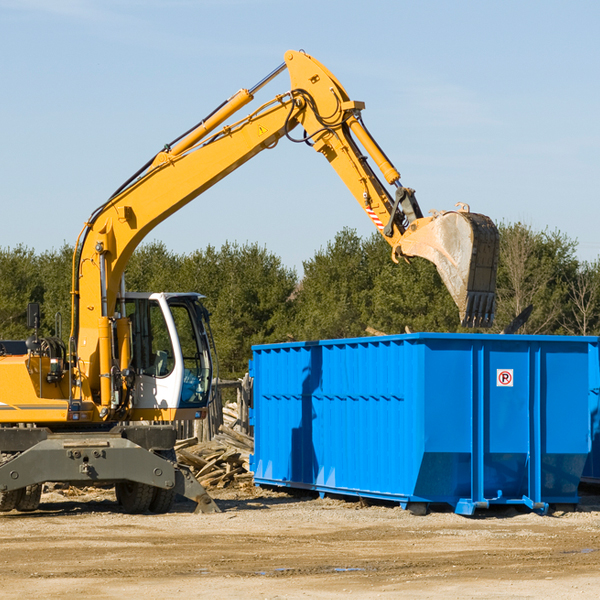 how does a residential dumpster rental service work in Bivins